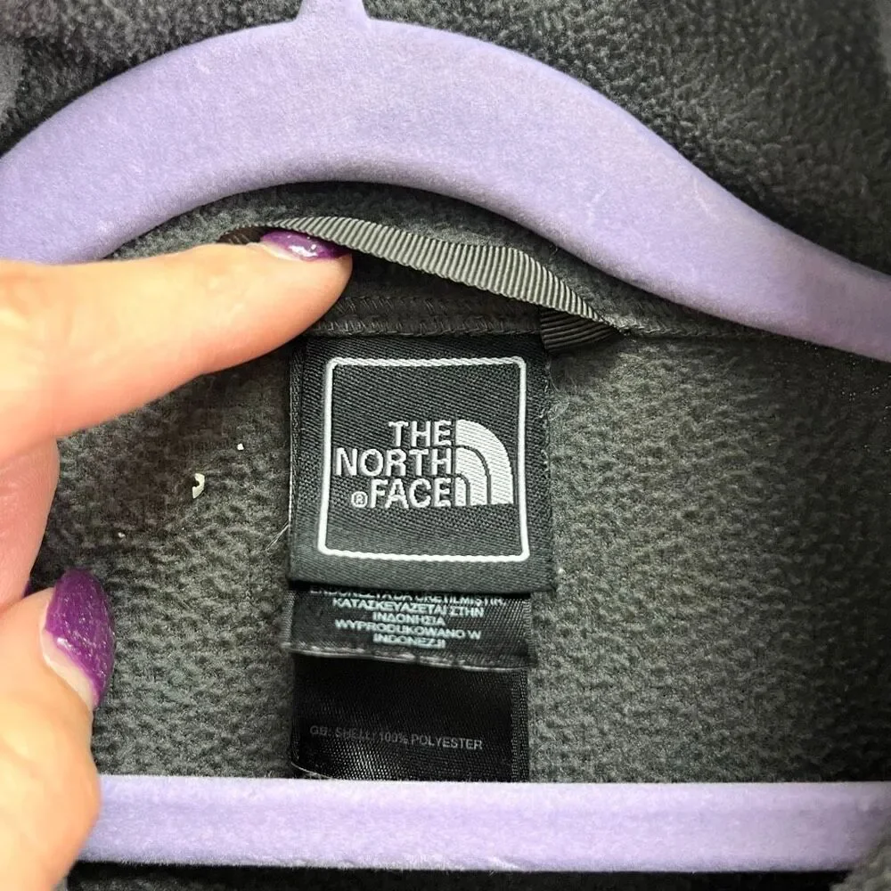 The North Face Jacket Boys Large 14-16 Gray‎ Fleece Zip Up